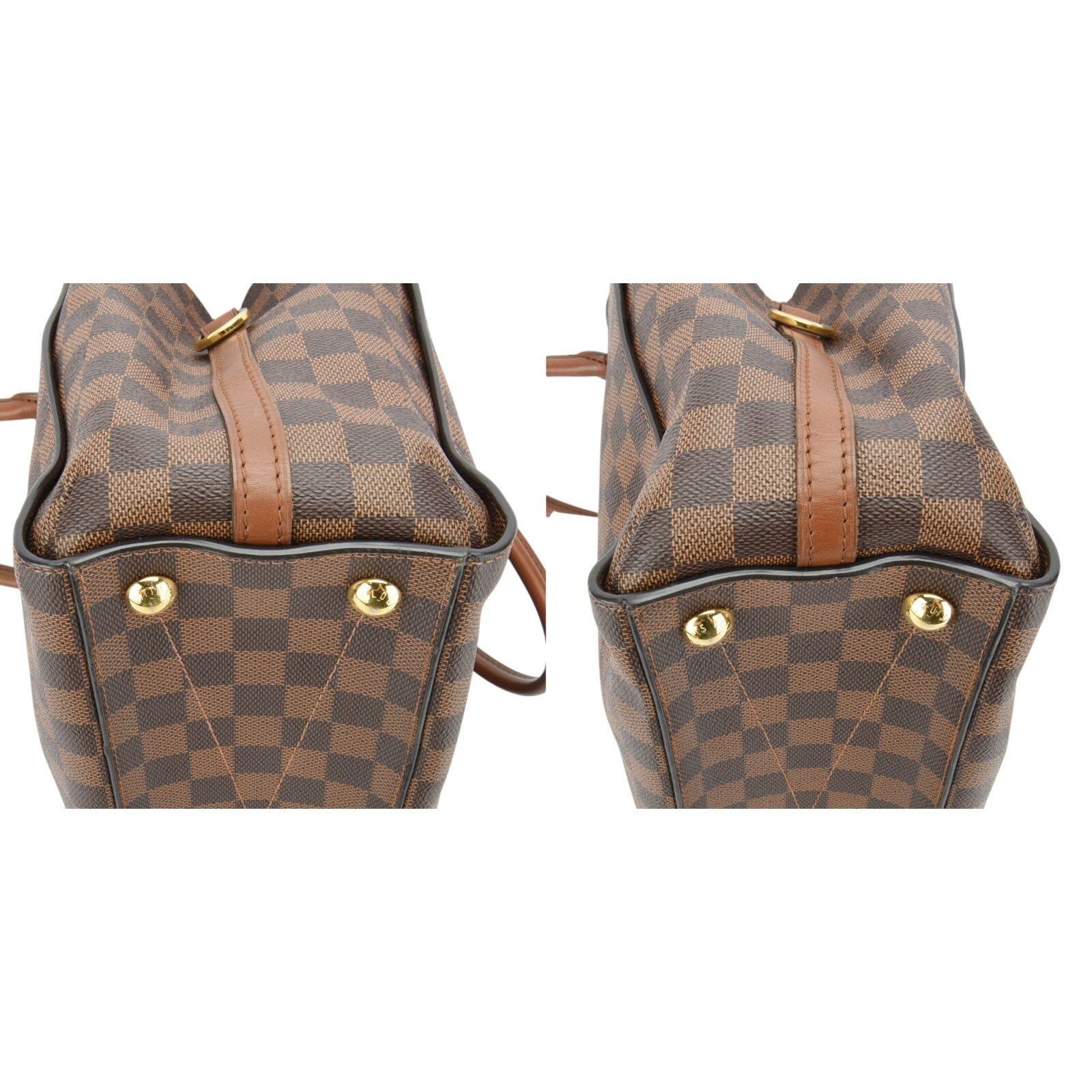 Authentic Louis Vuitton Greenwich Damier Ebene Shoulder Bag 2-Way