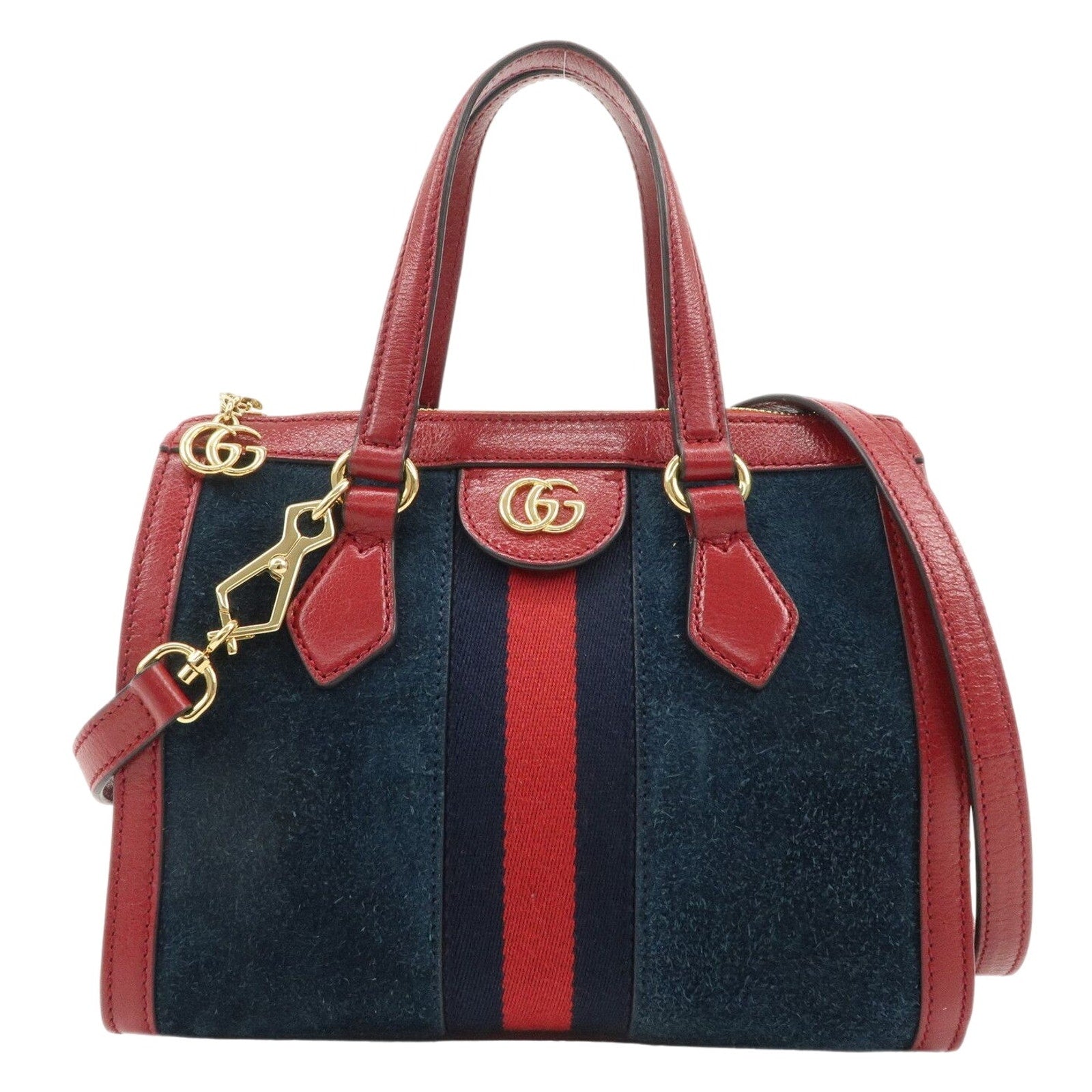 Authentic GUCCI Sherry Ophidia Suede Shoulder Bag 2-Way