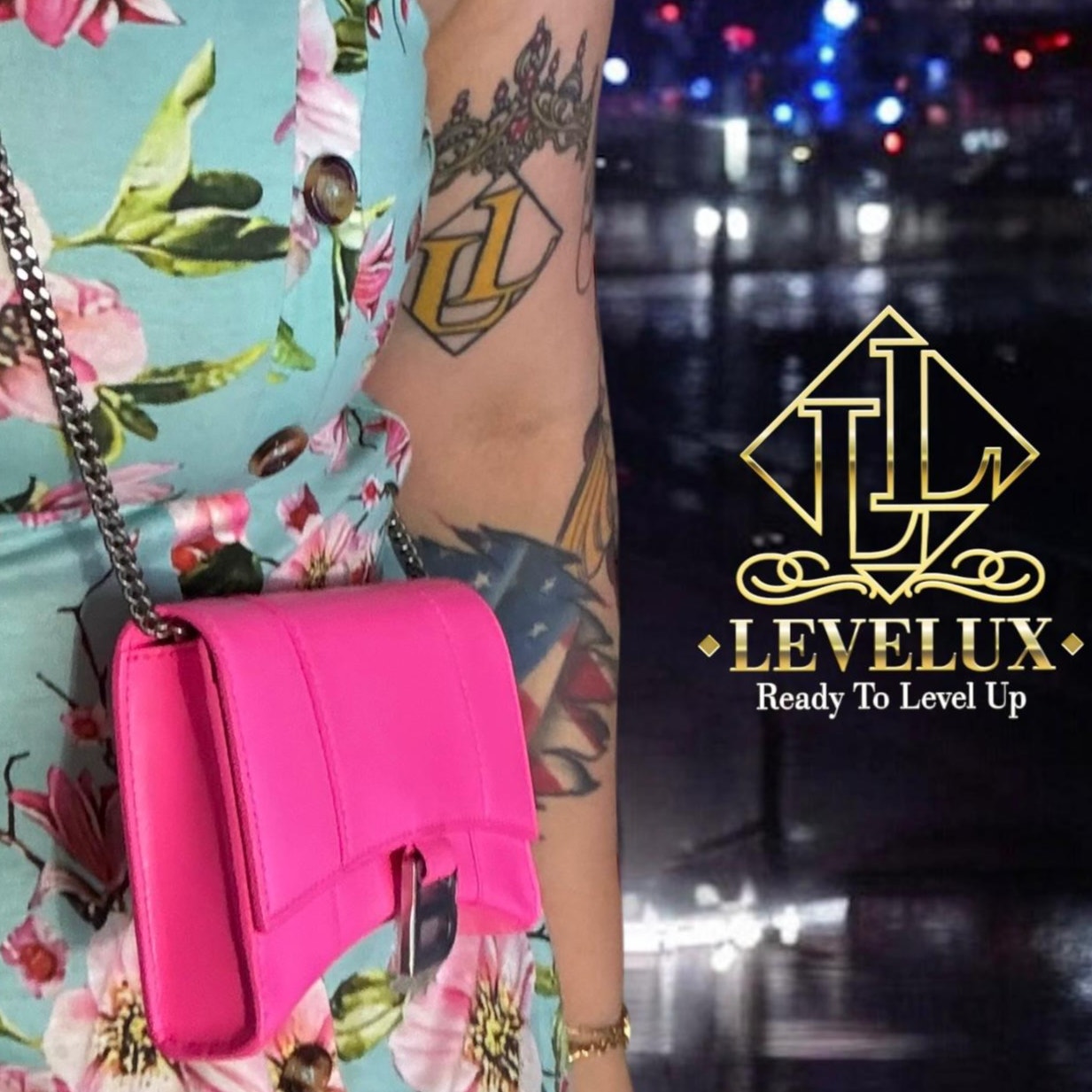 Authentix Balenciaga Shiny Box Hourglass Handbag Hot Pink