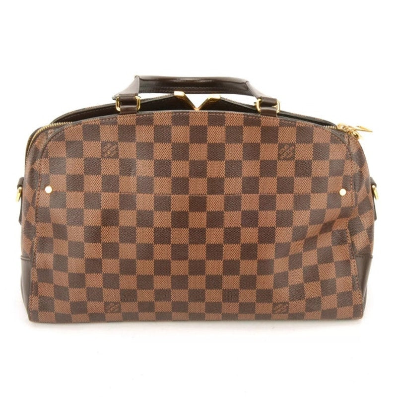 Authentic Louis Vuitton Kensington Bowling Damier Ebene Shoulder Bag 2-Way