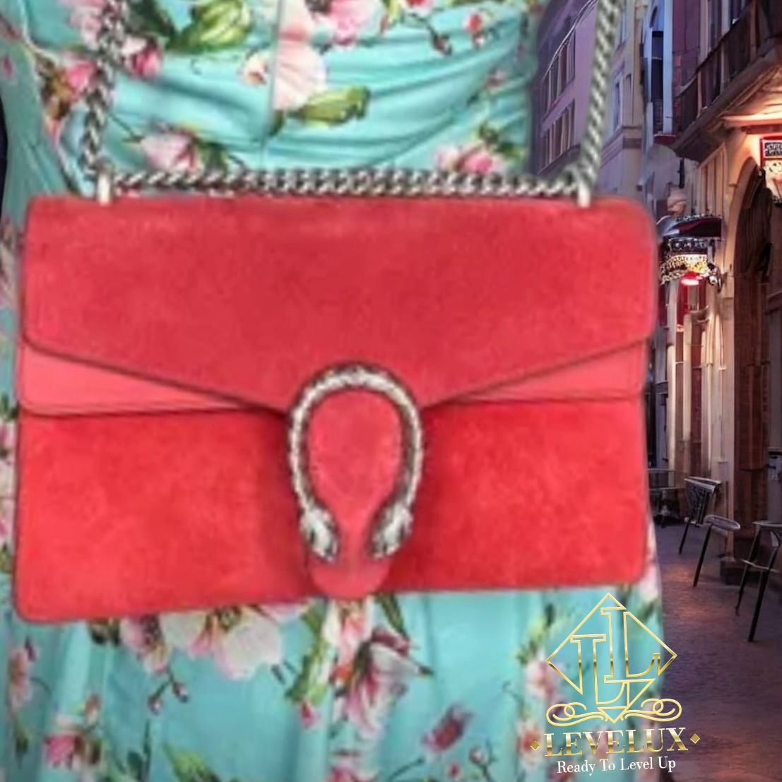 Authentic Gucci Dionysus Velvet Red Crossbody Bag