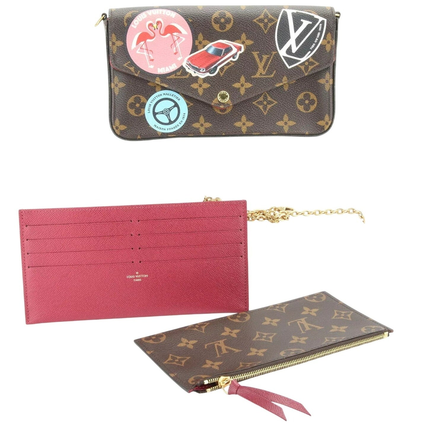 Authentic Louis Vuitton Felicie World Tour Pochette