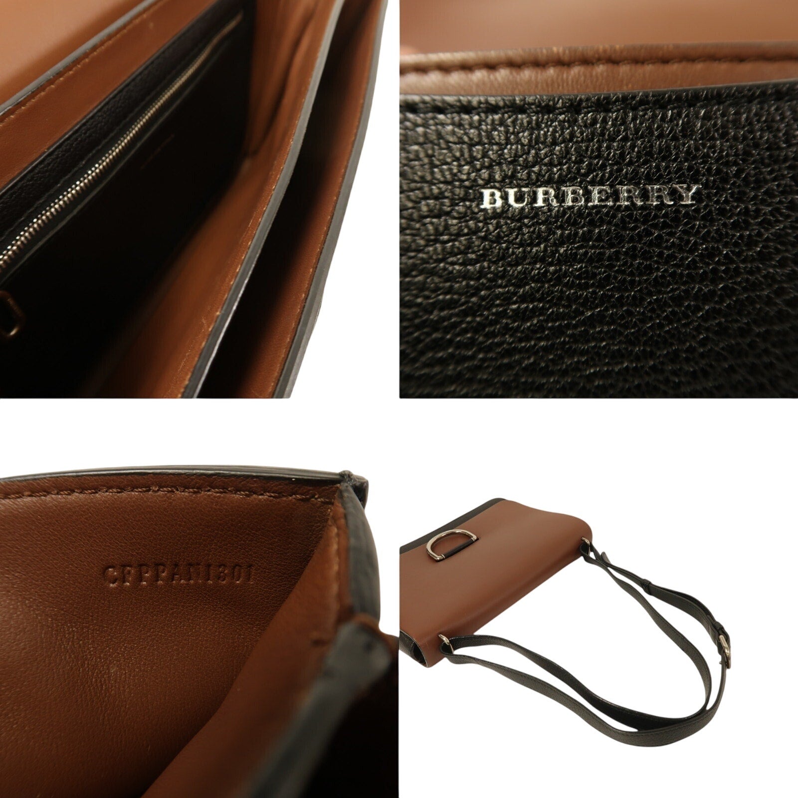 Authentic BURBERRY D Ring Shoulder Bag