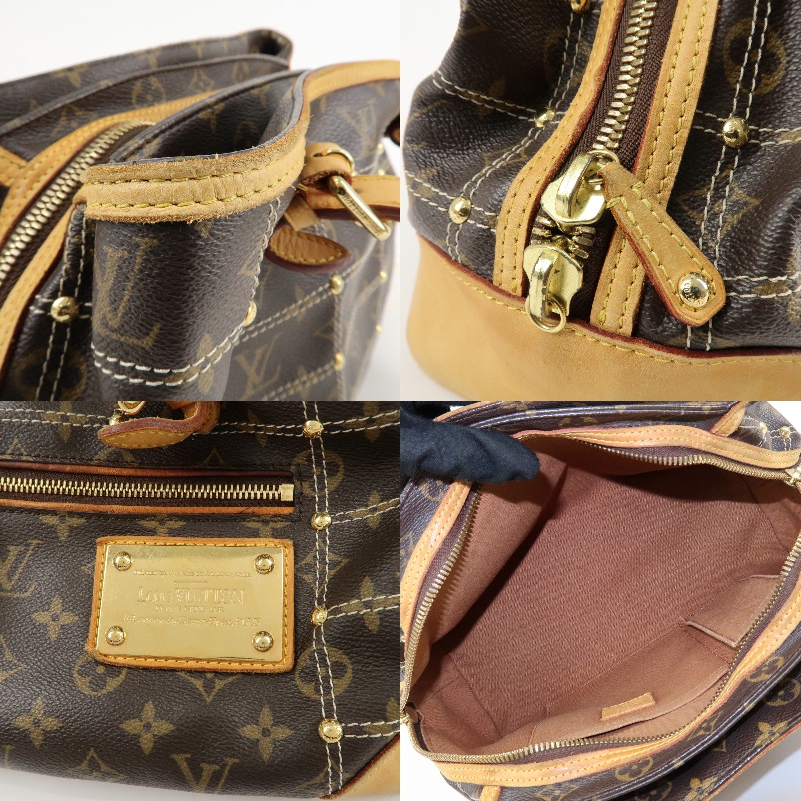 Authentic Louis Vuitton Rivet Handbag