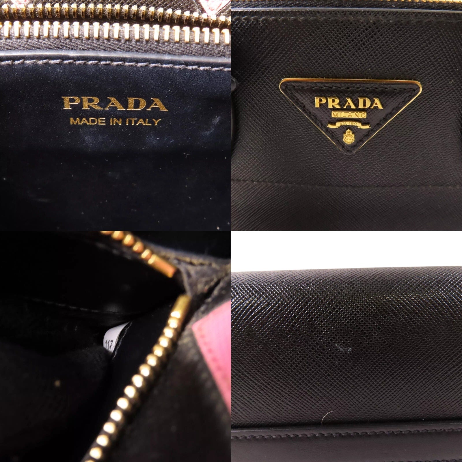 Authentic PRADA Paradigme Saffiano Shoulder Bag 2-Way