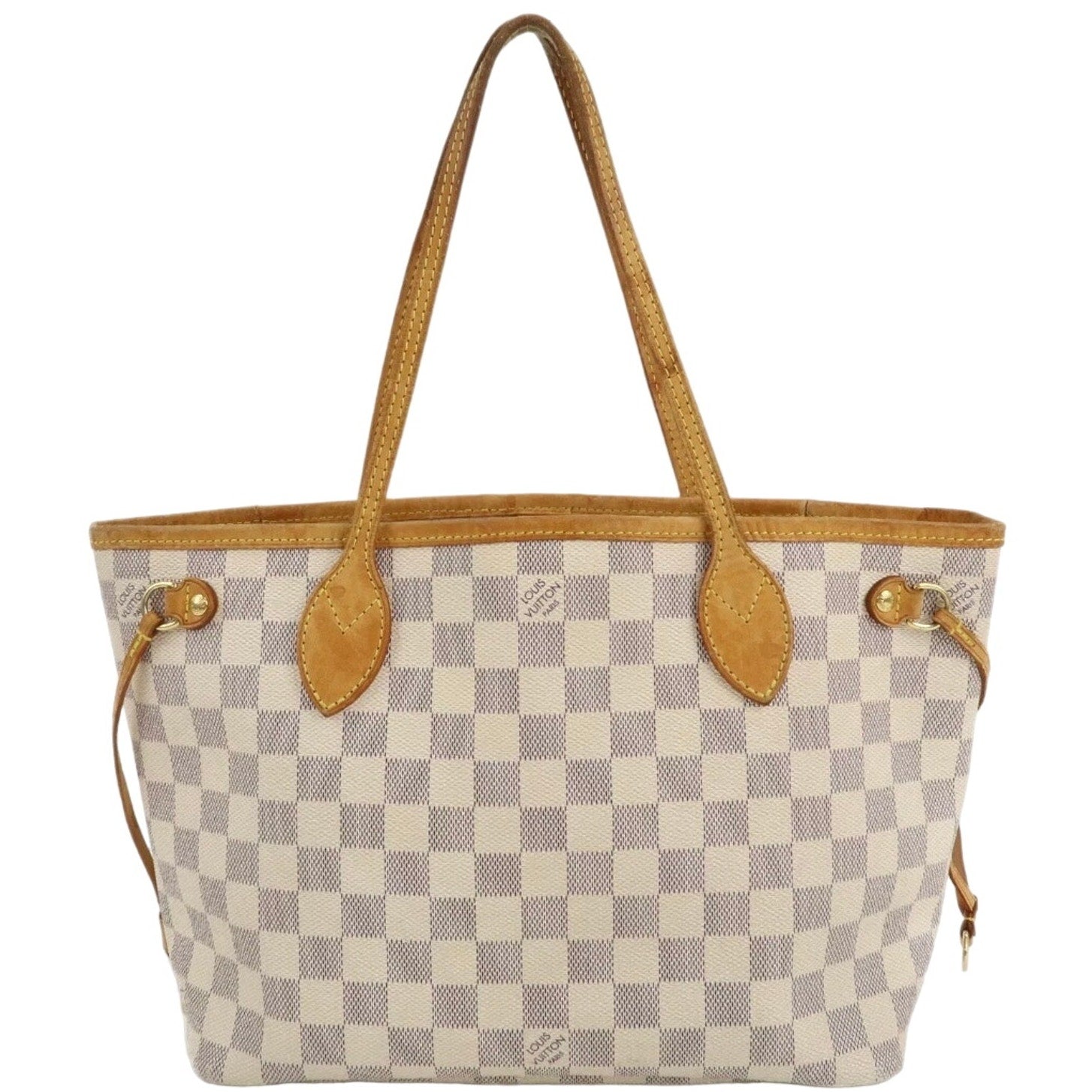 Authentic Louis Vuitton Damier Azur Neverfull PM Tote Bag