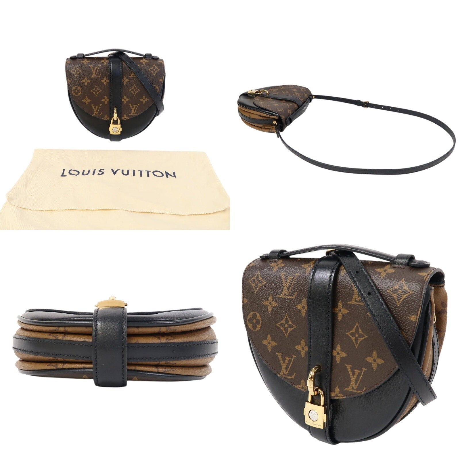 Authentic LOUIS VUITTON Chantilly Lock Shoulder Bag