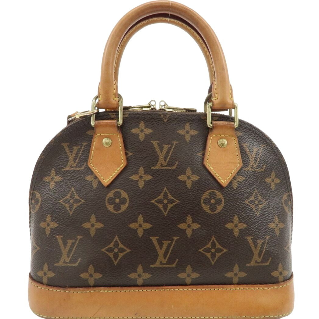 Authentic Louis Vuitton Monogram Leather Alma BB 2Way