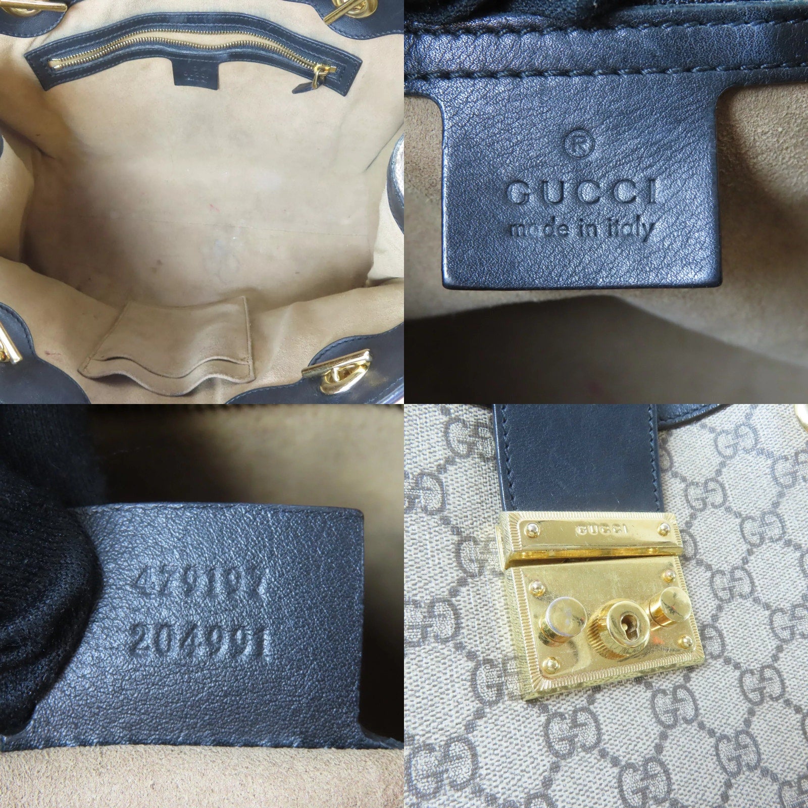 Authentic GUCCI GG Padlock Shoulder Bag