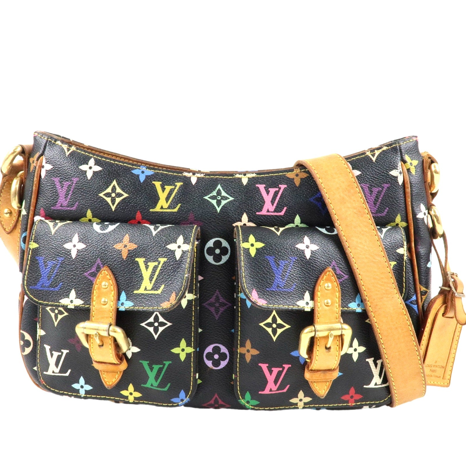 Authentic Louis Vuitton Monogram Multicolor Lodge GM Shoulder Bag