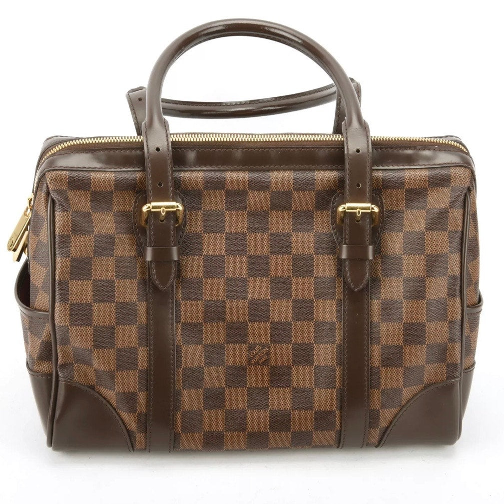 Authentic LOUIS VUITTON Damier Ebene Berkeley Handbag