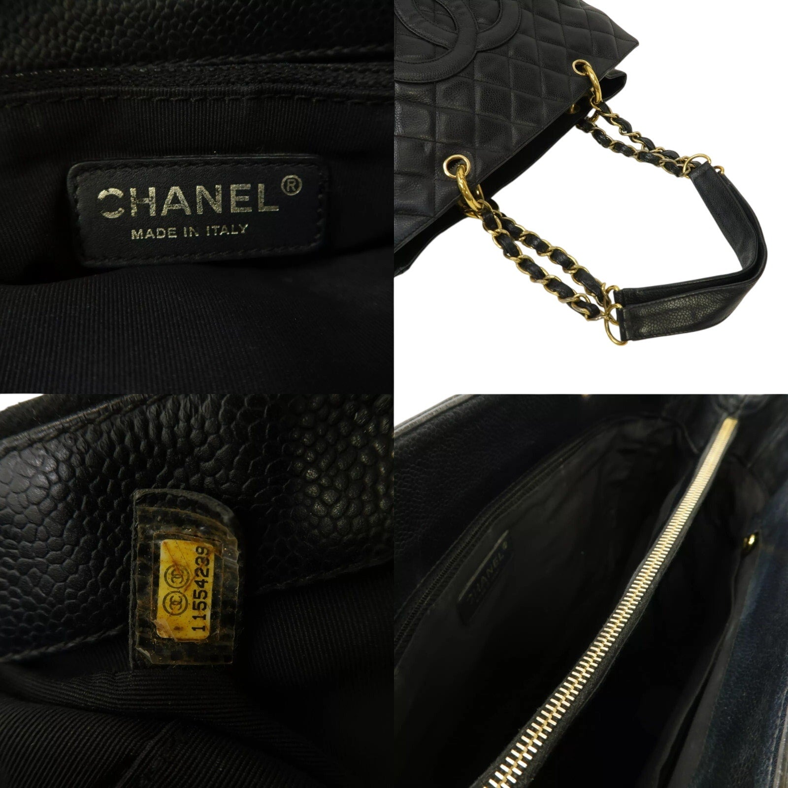 Authenticated CHANEL Grand Shopping Tote Bag