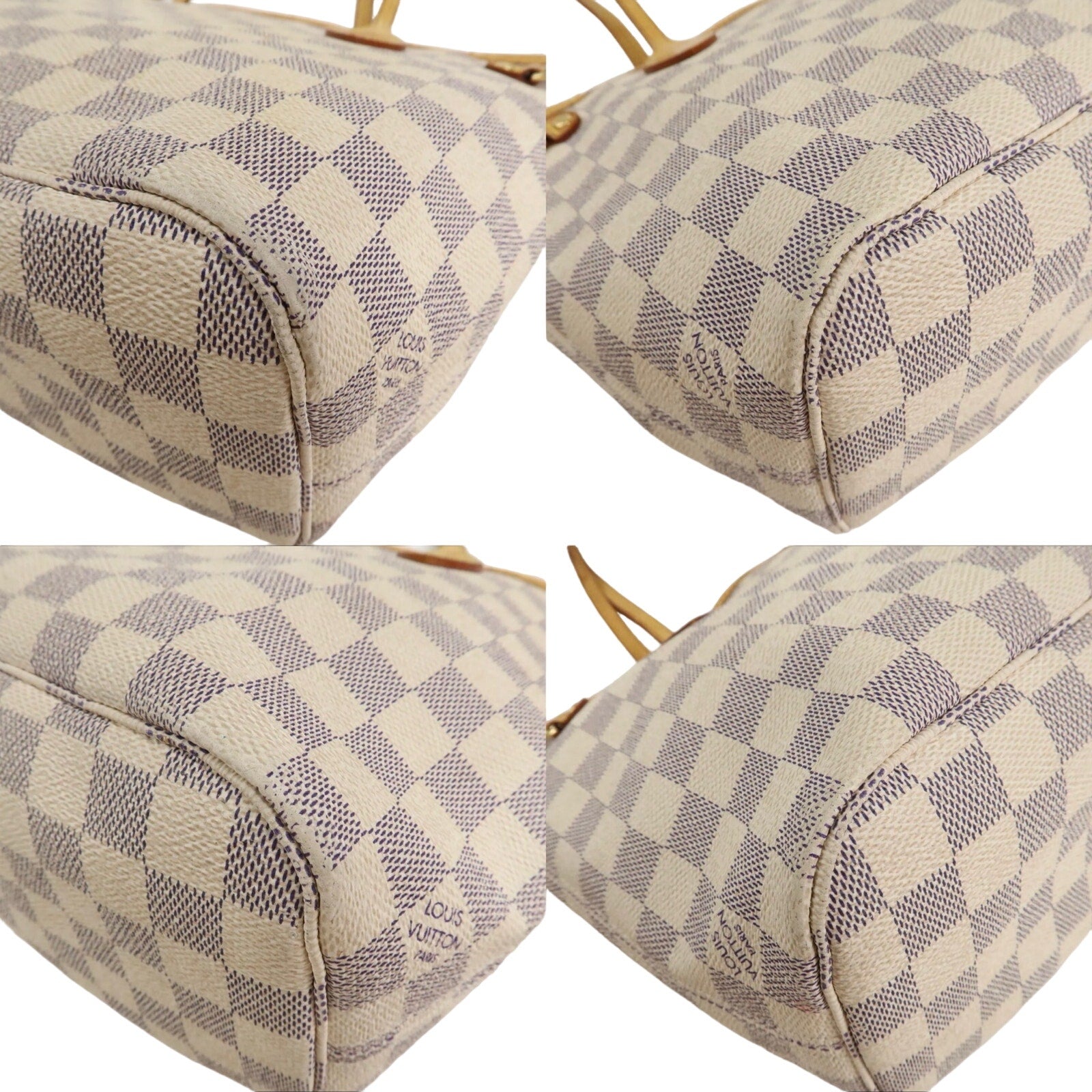 Authentic Louis Vuitton Damier Azur Neverfull PM Tote Bag