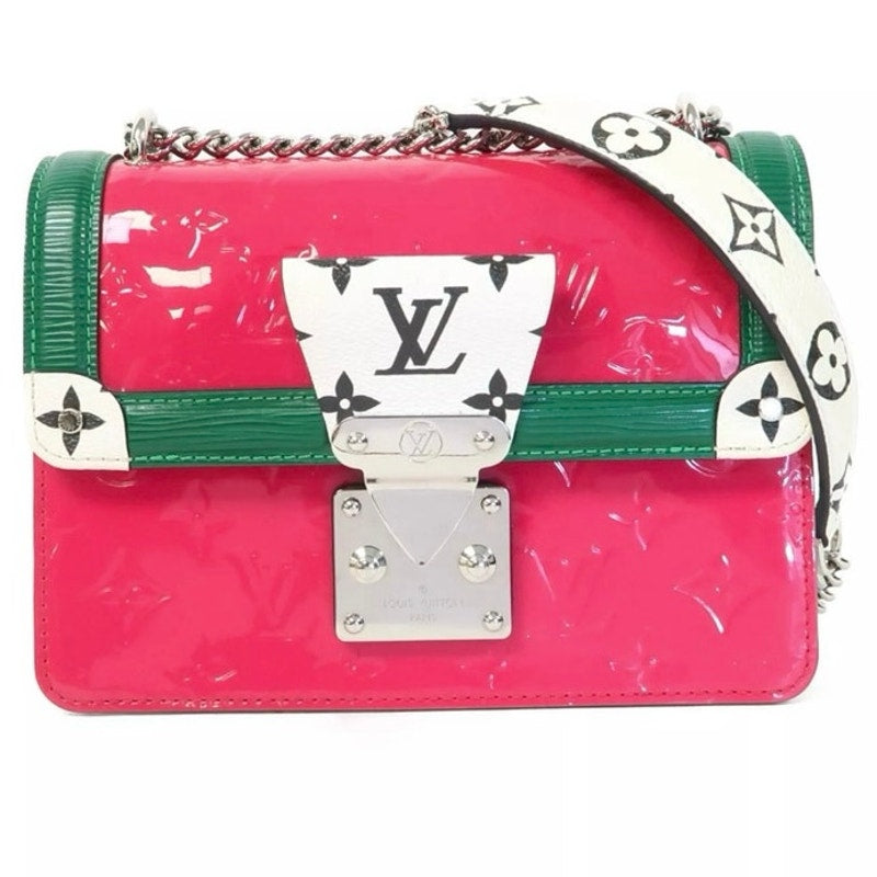 Authentic Louis Vuitton Epi Pink Wynwood Chain Shoulder Bag