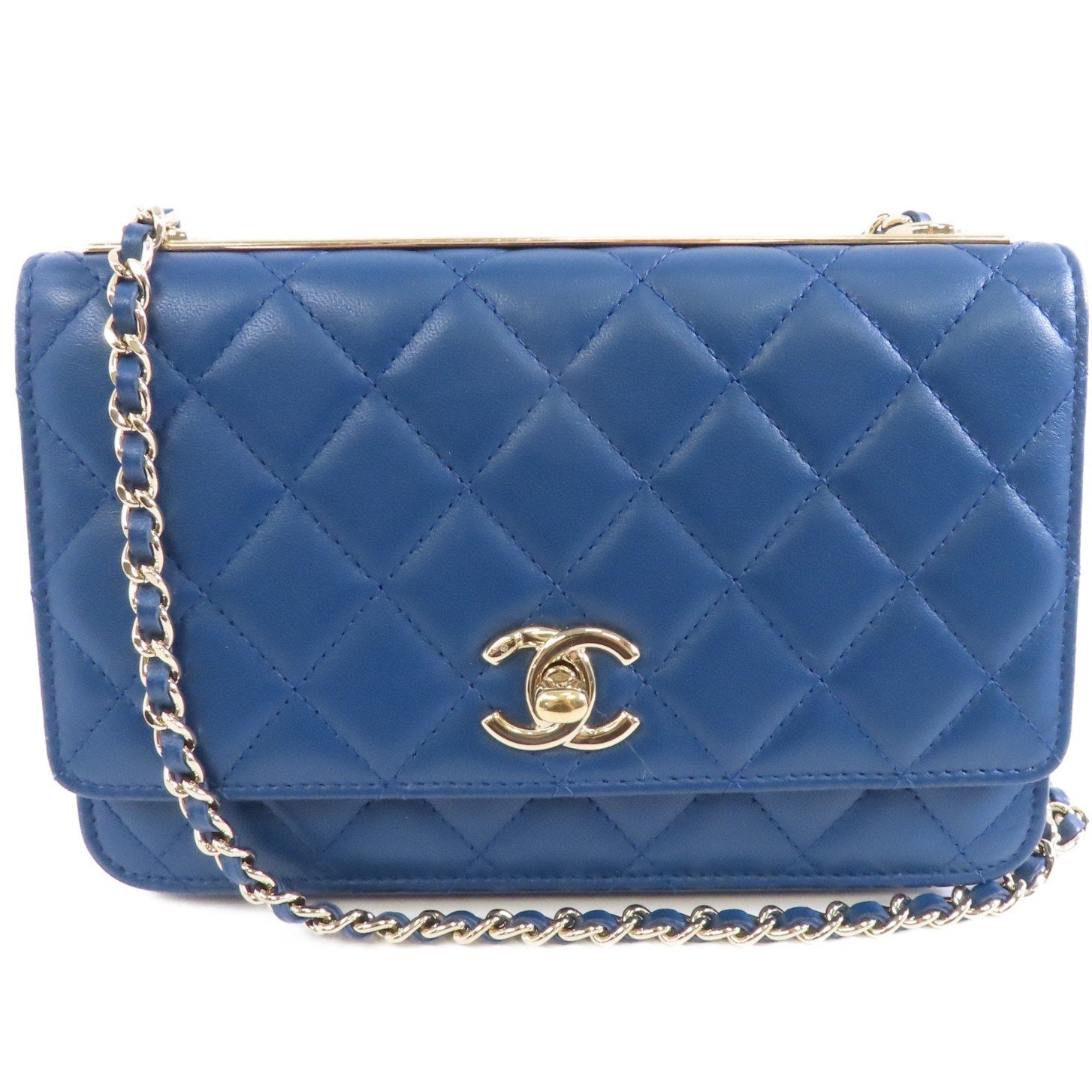 Authentic CHANEL CC WOC Wallet On Chain Shoulder Bag