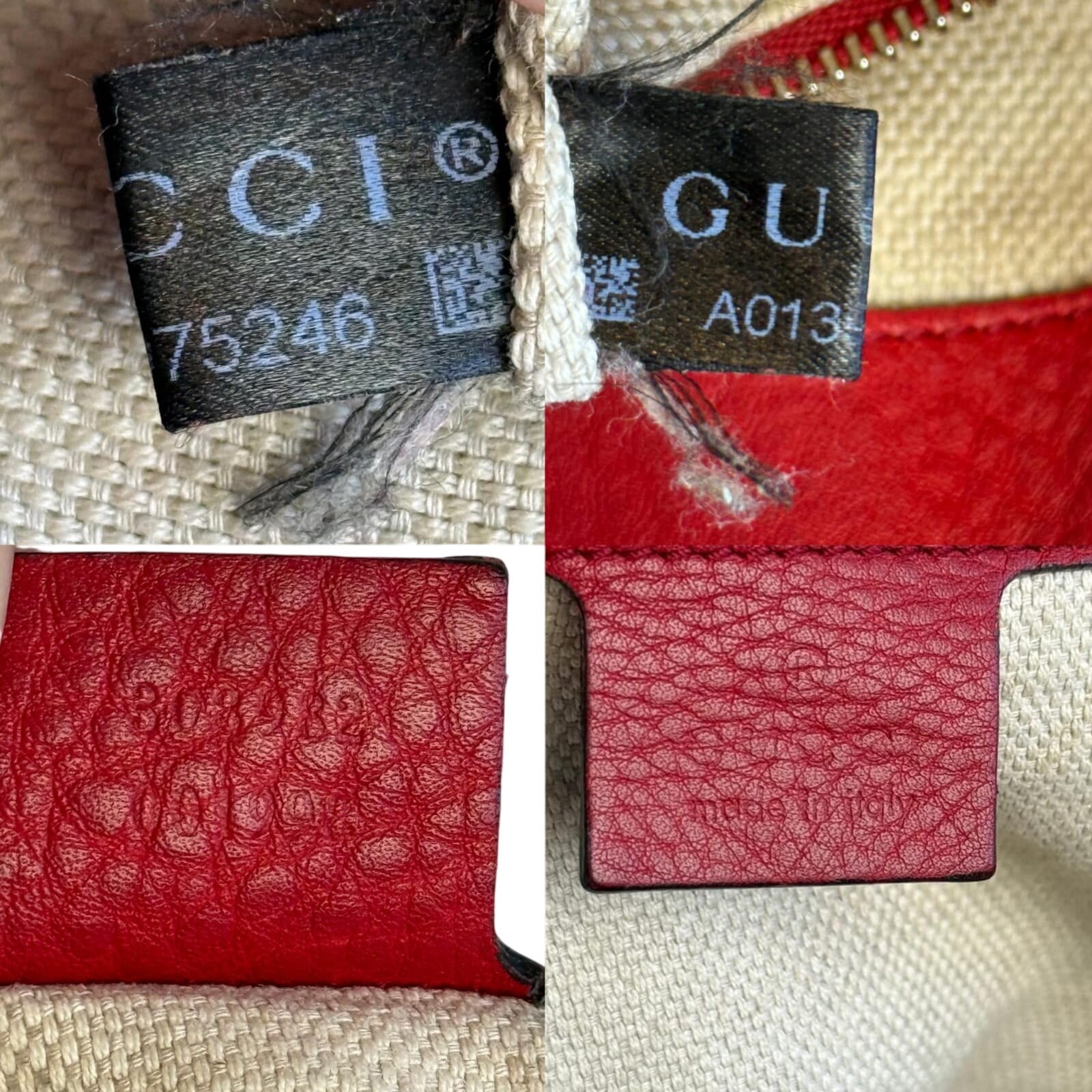 Authentic GUCCI SOHO Pebbled Chain Shoulder Bag