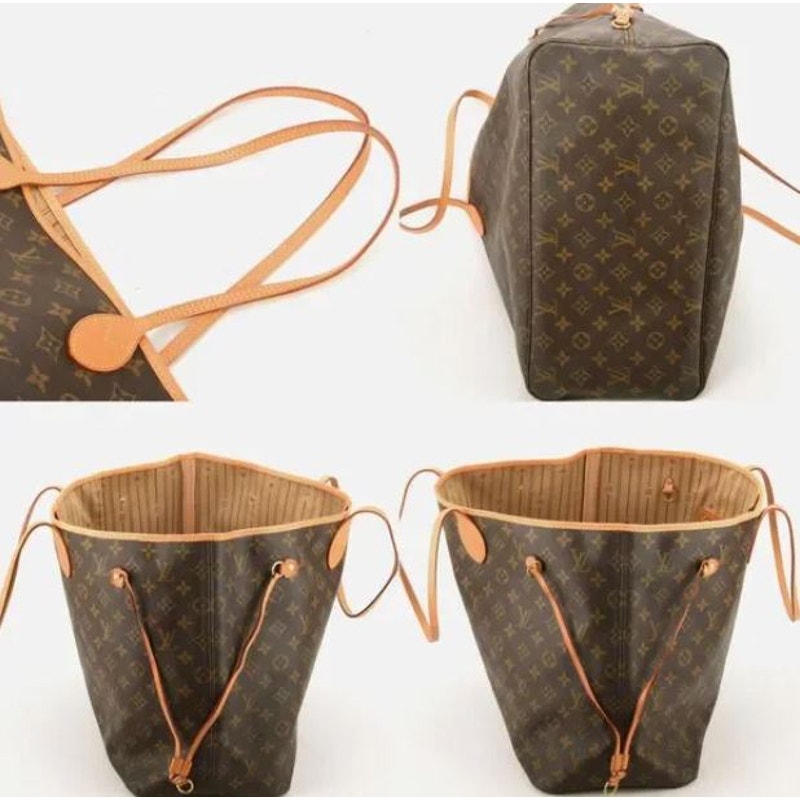 Authentic Louis Vuitton Neverfull Monogram GM Canvas Brown Tote