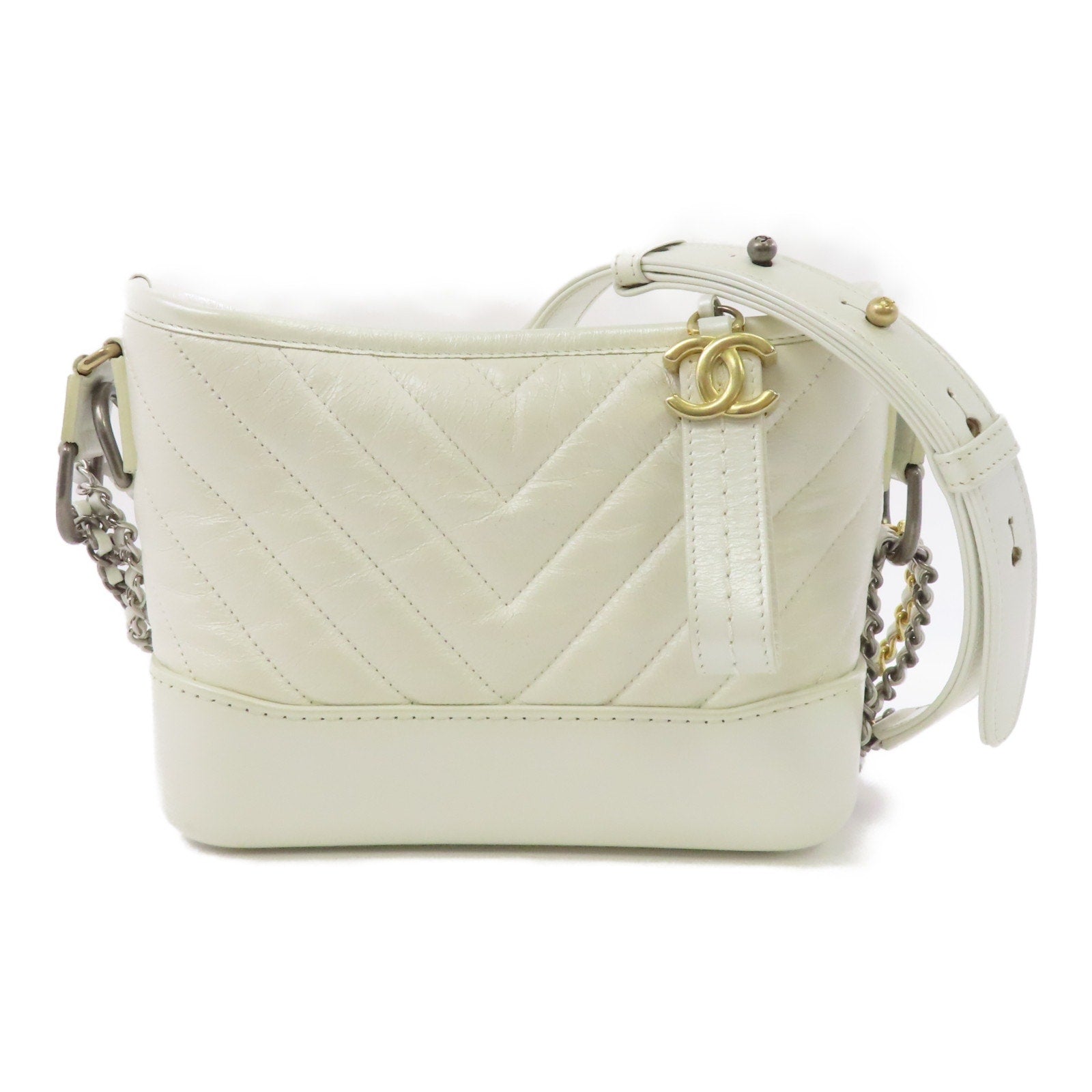 Authentic CHANEL Chevron Gabrlelle Shoulder Bag