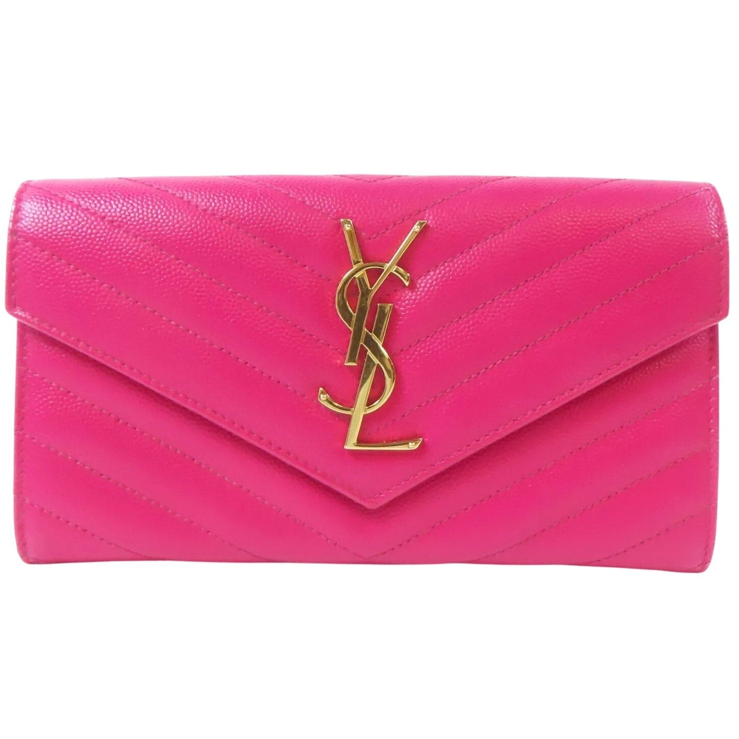 Authentic SAINT LAURENT YSL Long Wallet