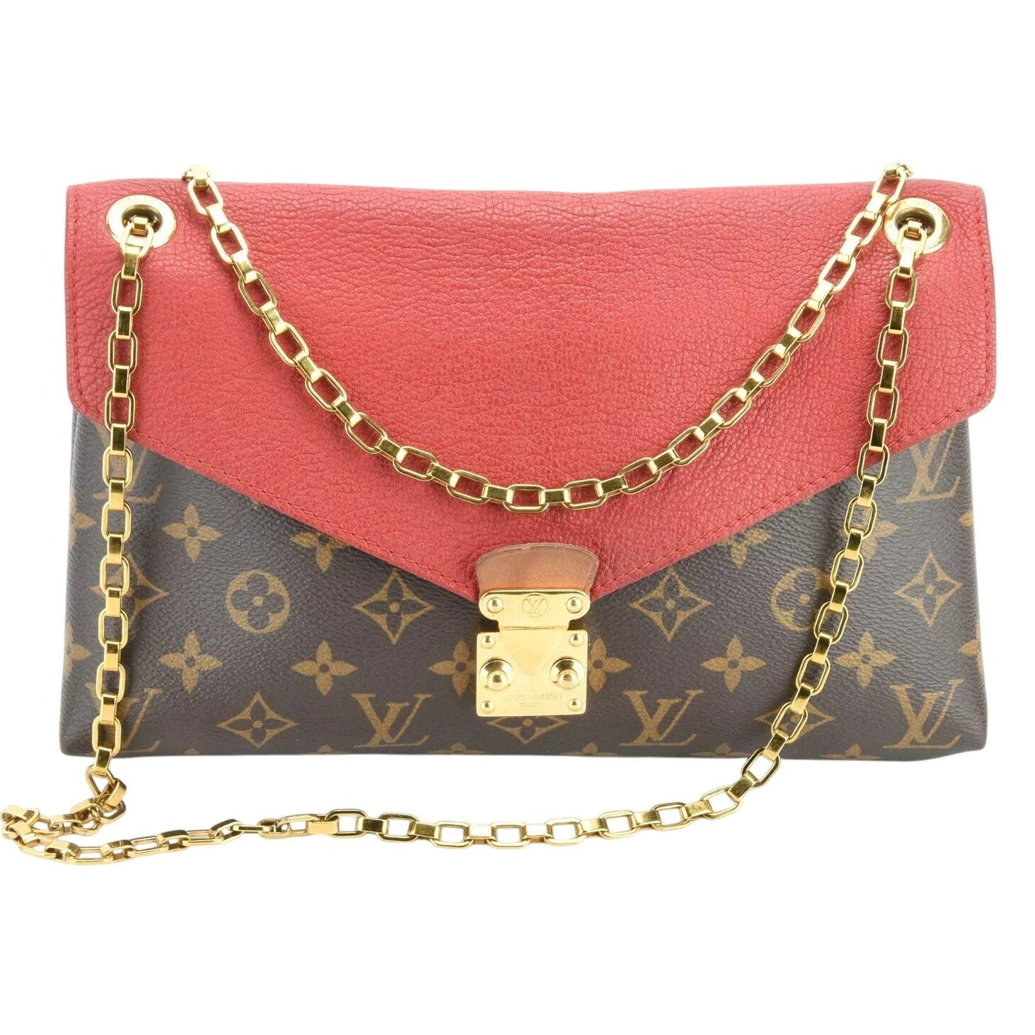 Authentic Louis Vuitton Pallas Chain Shoulder Bag