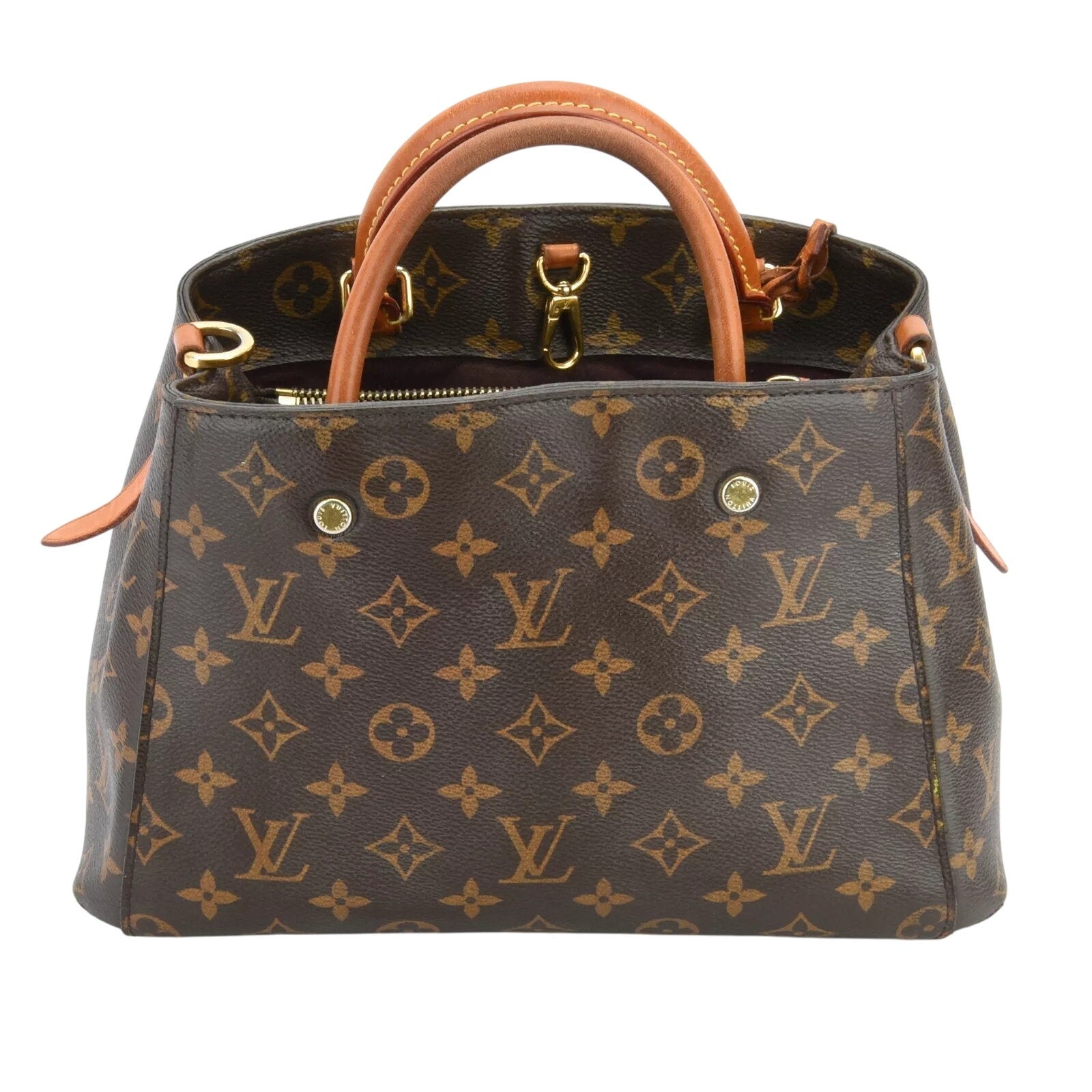 Authentic Louis Vuitton Montaigne BB Shoulder Bag 2-Way