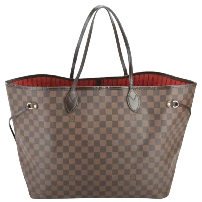 Authentic Louis Vuitton Neverfull GM Damier Ebene Tote Bag