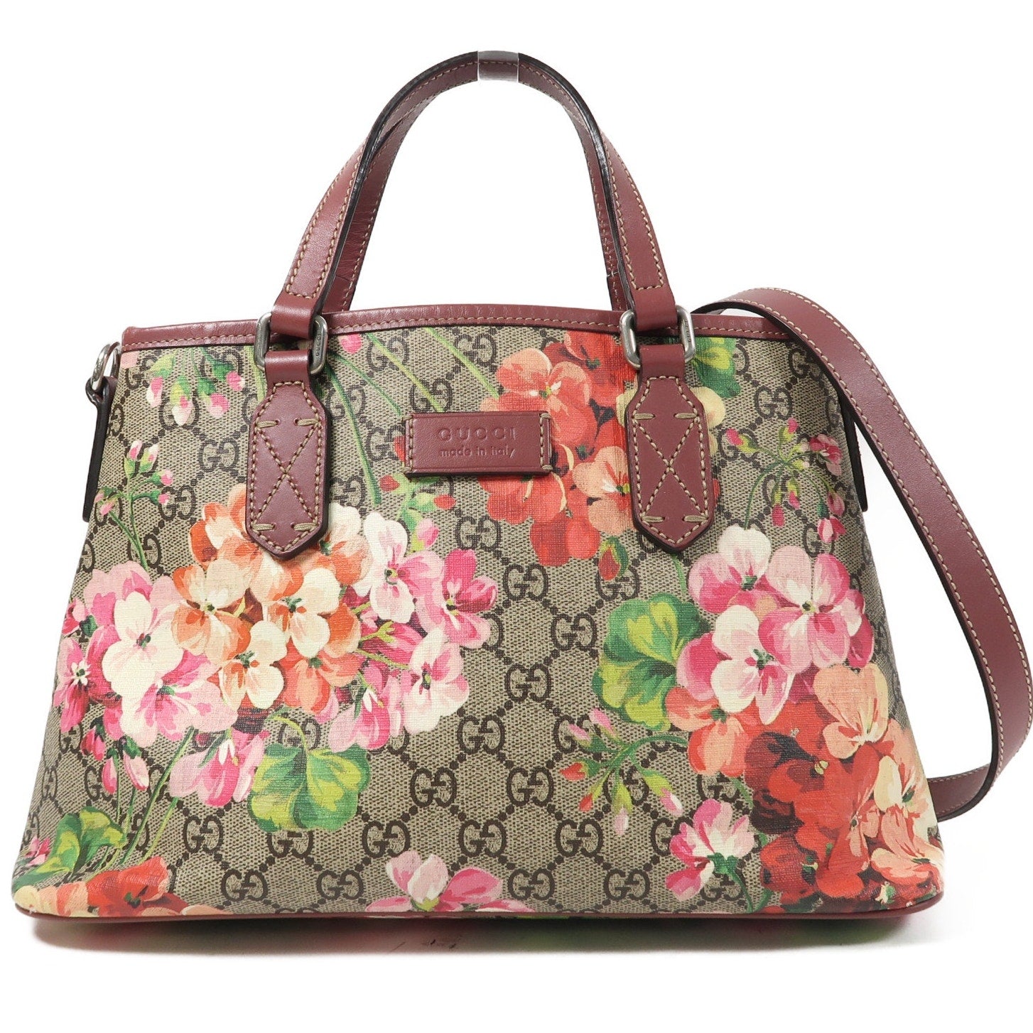 Authentic GUCCI GG Blooms Shoulder Bag 2-Way