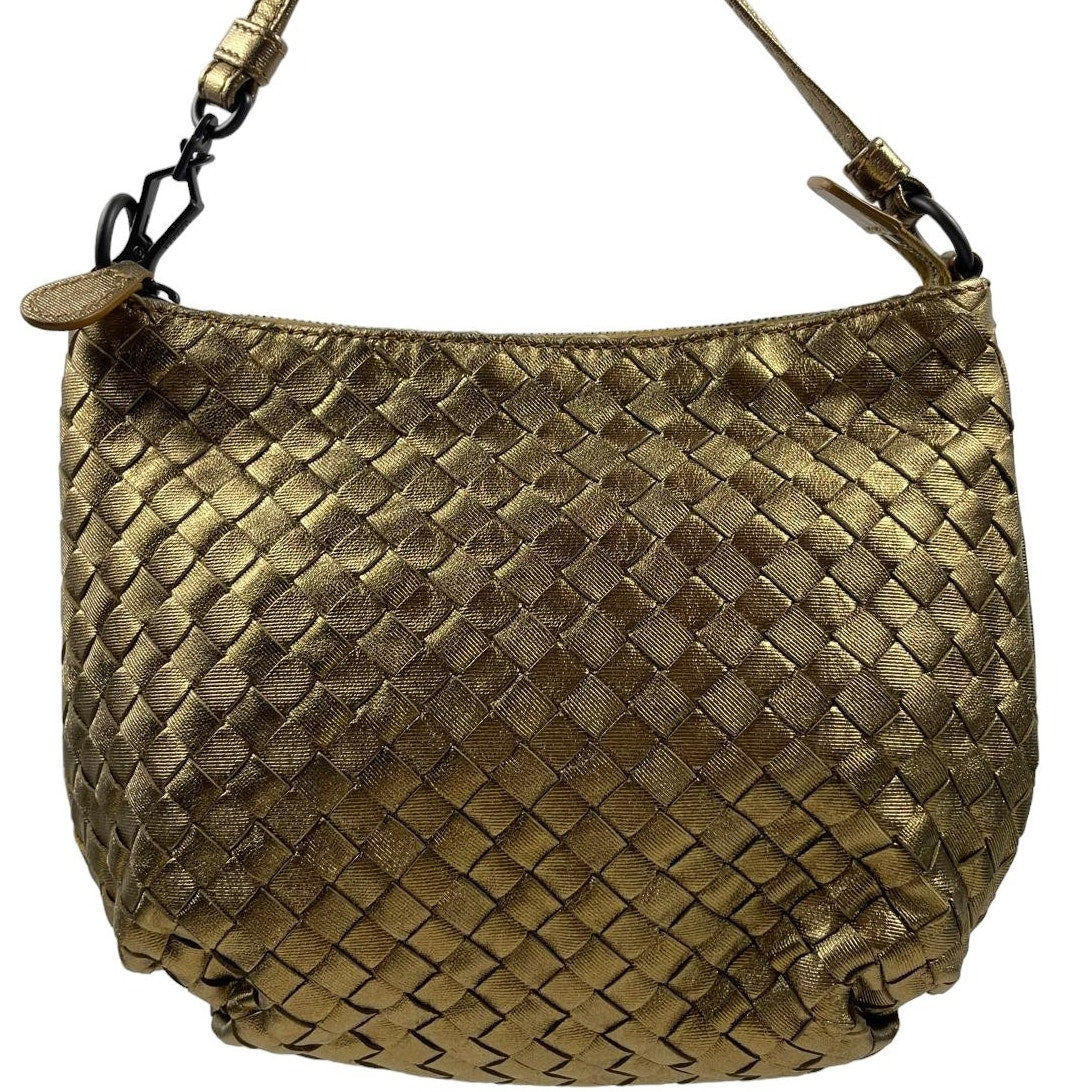 Authentic Bottega Veneta Shoulder Bag Gold