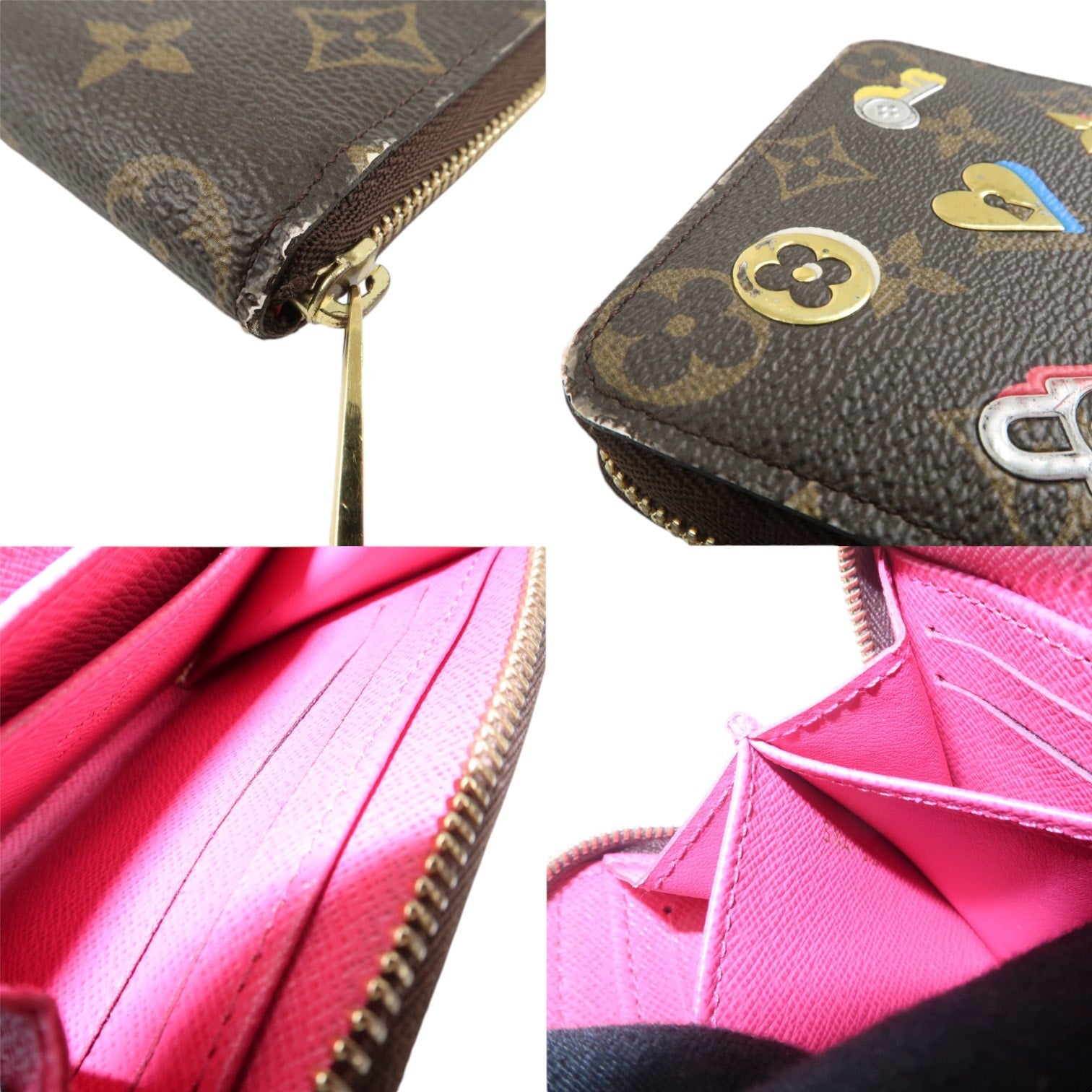 Authentic Louis Vuitton Love Lock Zippy Coin Purse