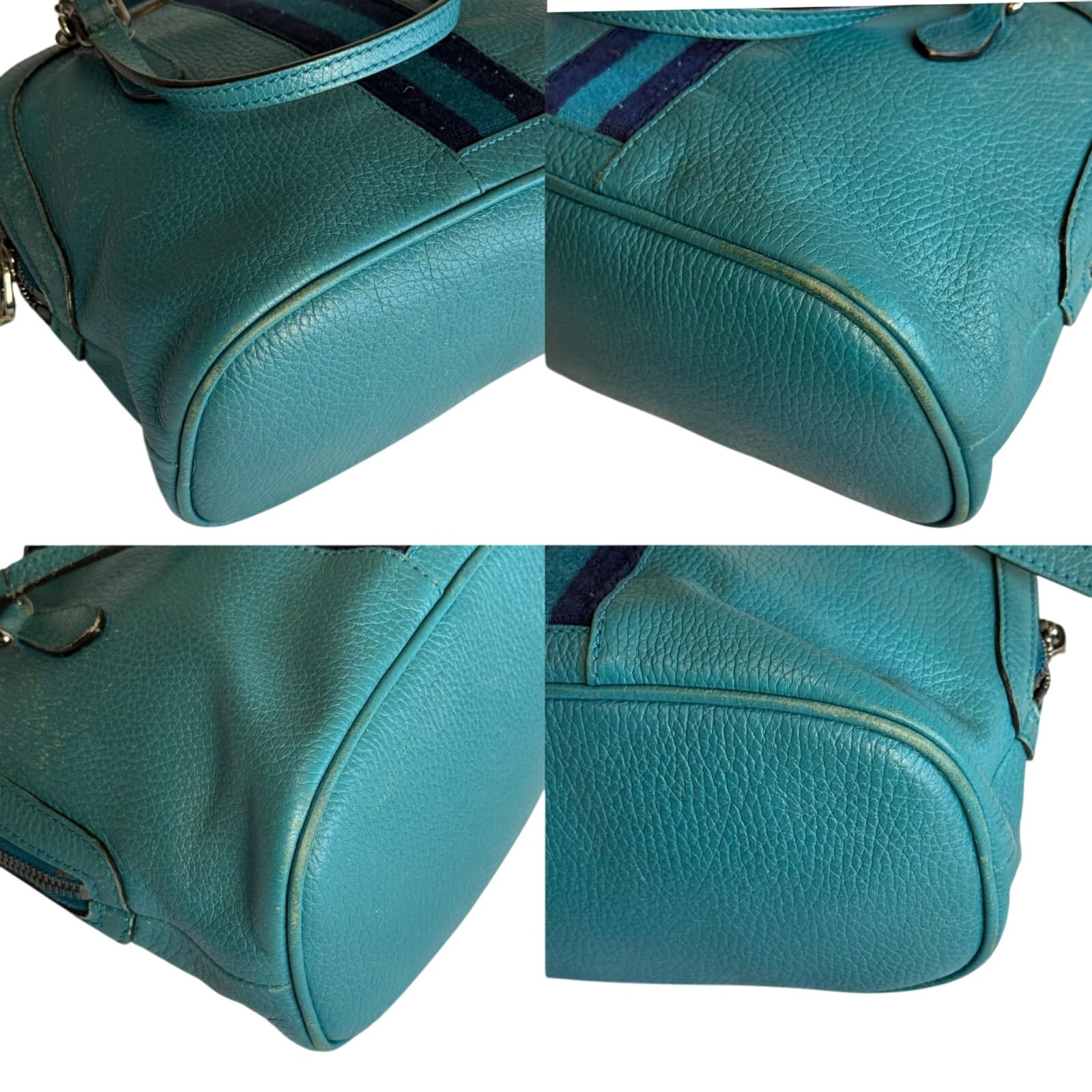 Authentic GUCCI Sherry Handbag Blue