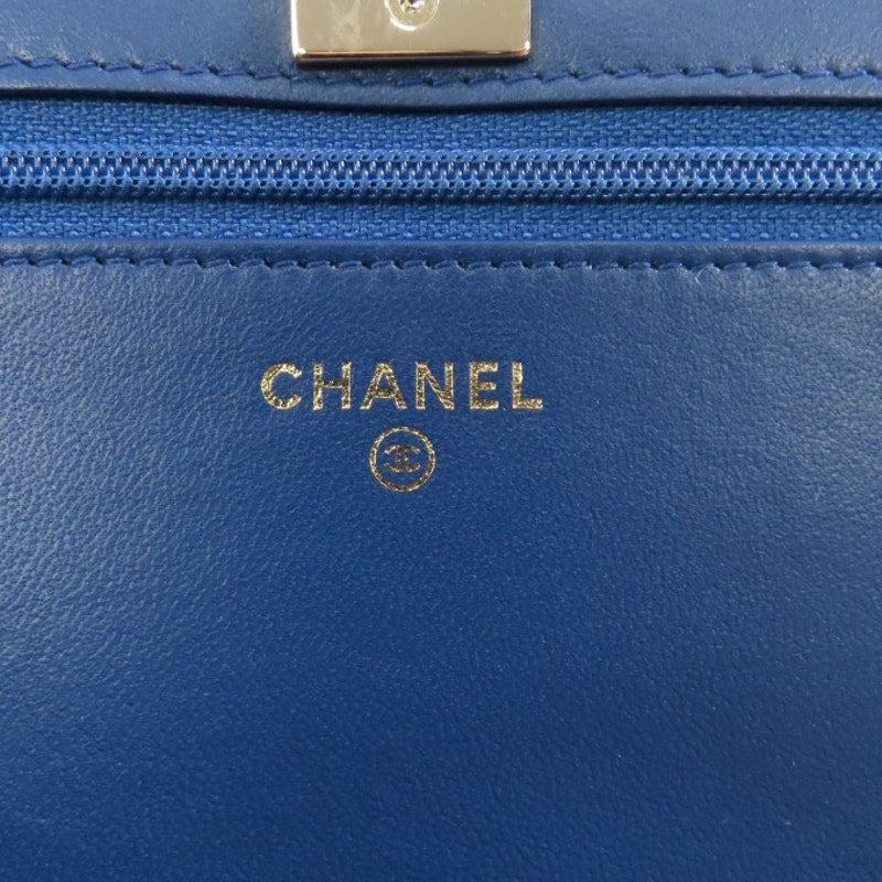 Authentic CHANEL CC WOC Wallet On Chain Shoulder Bag