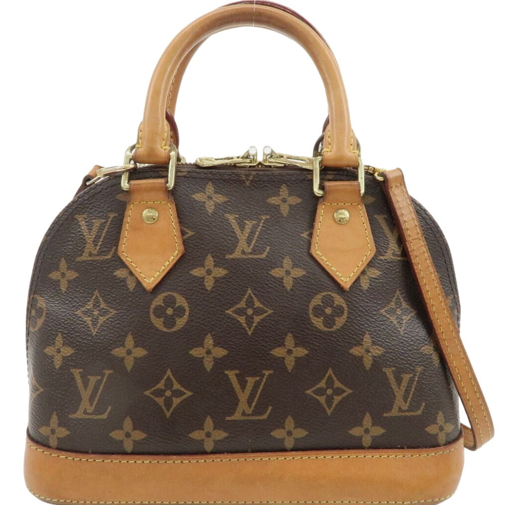 Authentic Louis Vuitton Monogram Leather Alma BB 2Way