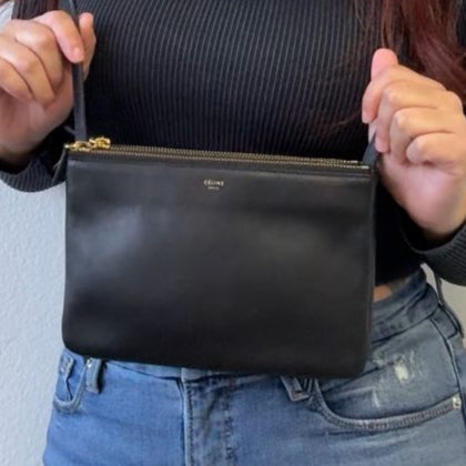 Authentic Celine Trio Shoulder Bag