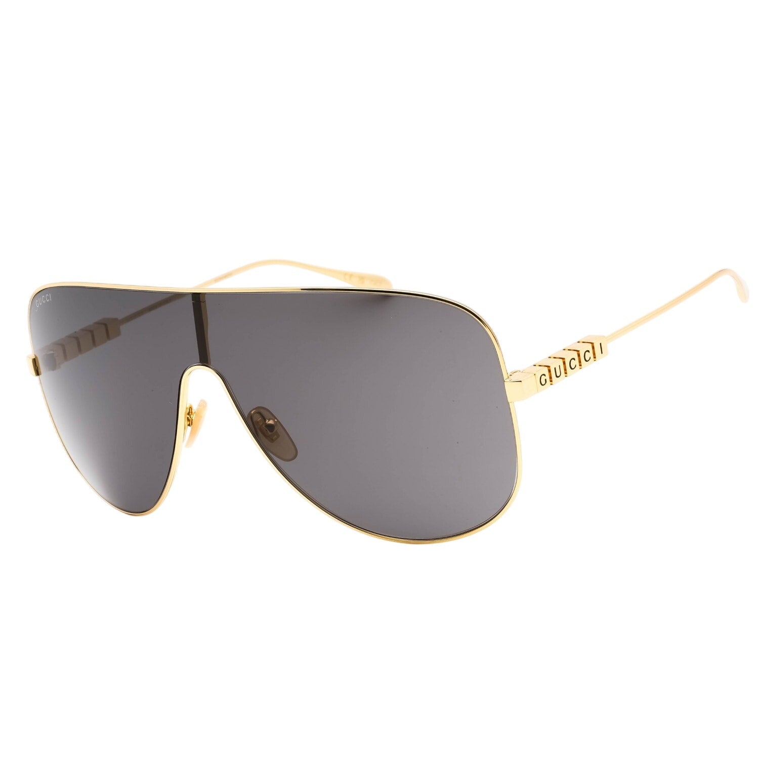 Brand New Gucci Sunglasses Gold Tone and Gray