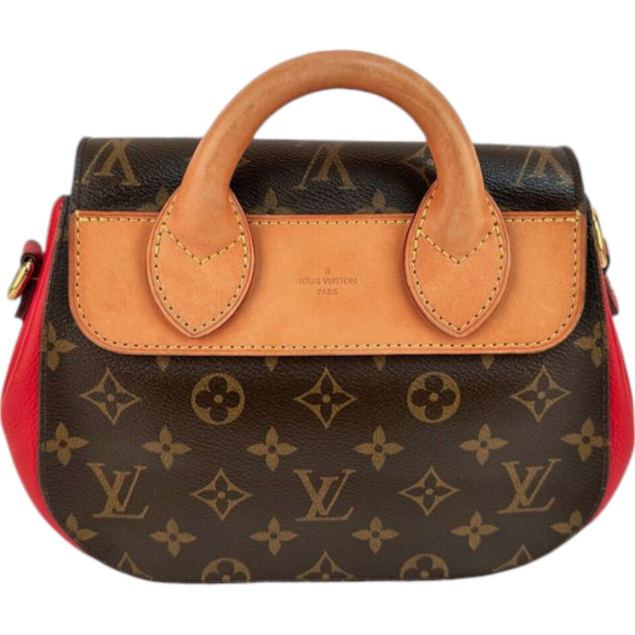 Authentic Louis Vuitton Eden PM Monogram Canvas Top Handle Bag Brown