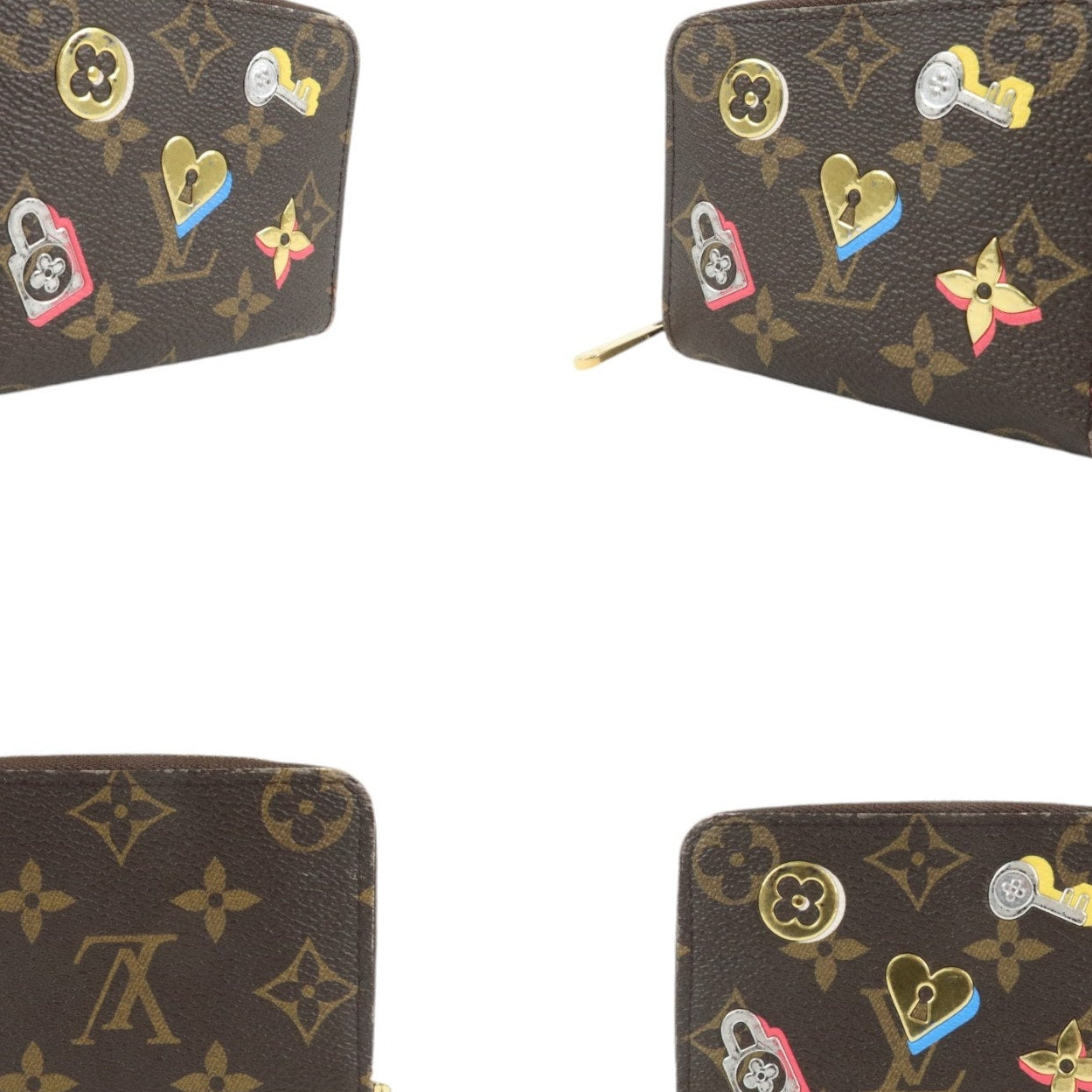 Authentic Louis Vuitton Love Lock Zippy Coin Purse