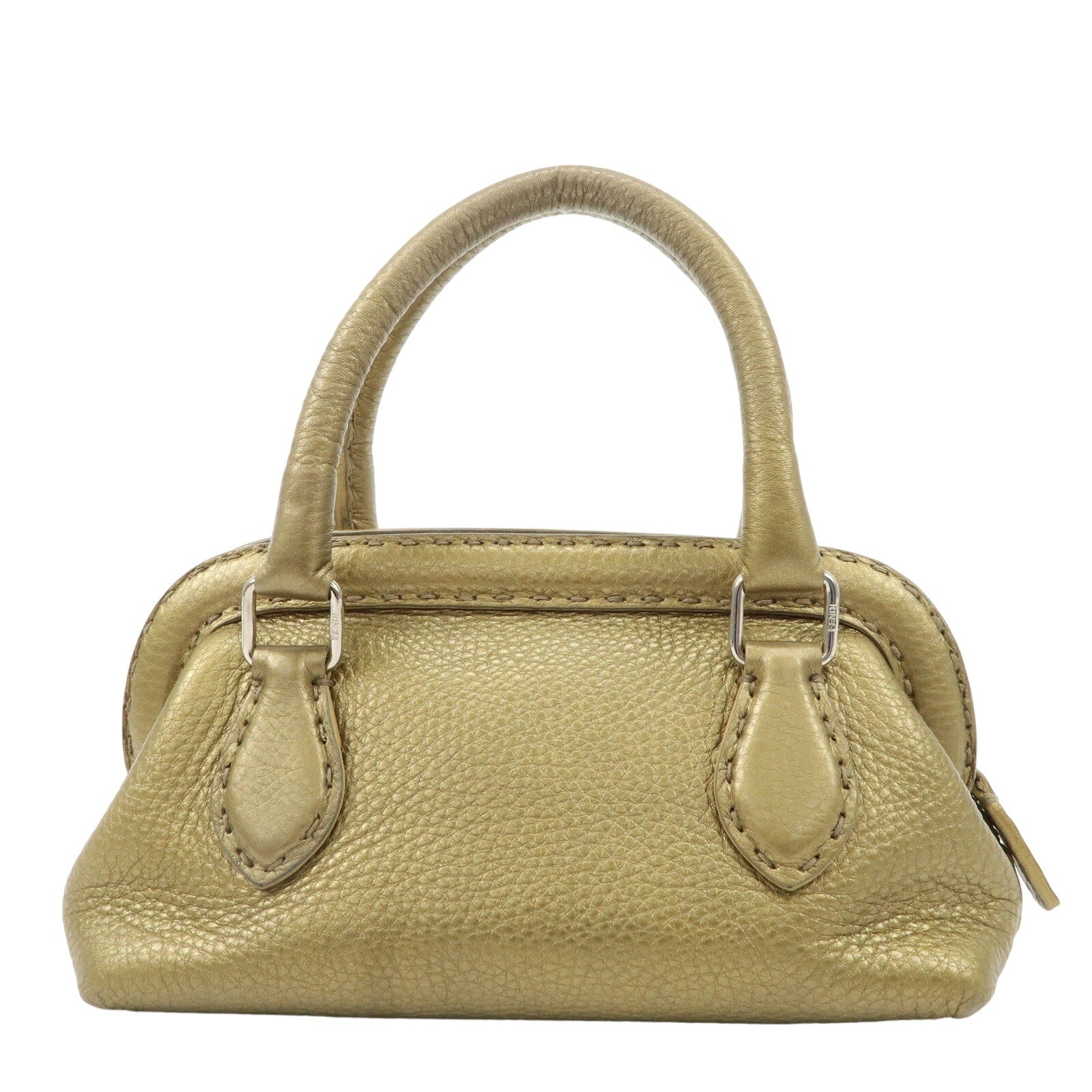 Authentic FENDI Gold Selleria Handbag