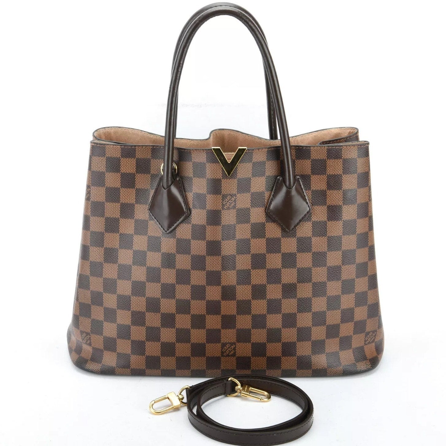 Authentic Louis Vuitton Kensington Damier Ebene Tote Bag