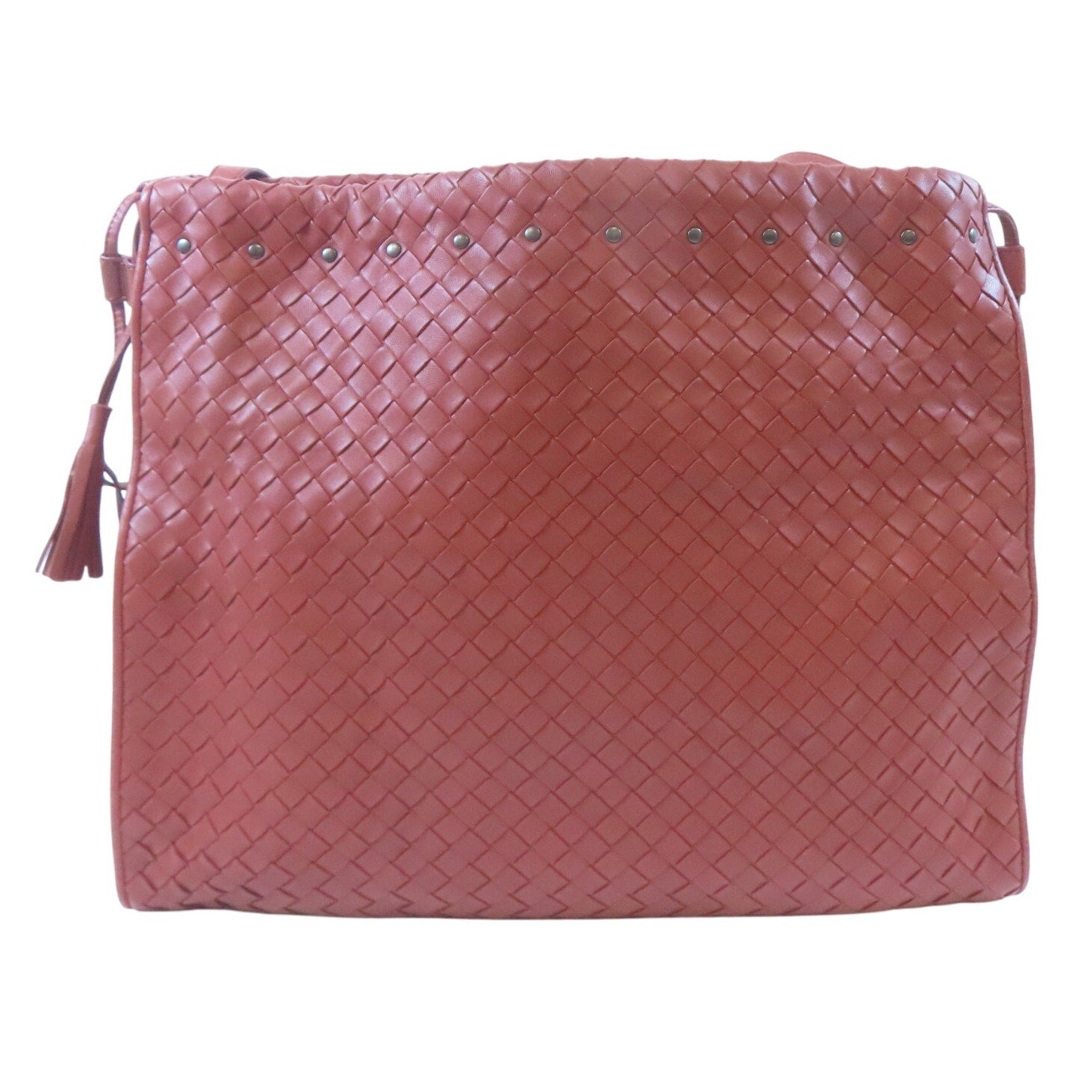 Authentic BOTTEGA VENETA Zip  Nappa Intrecciato Shoulder Bag