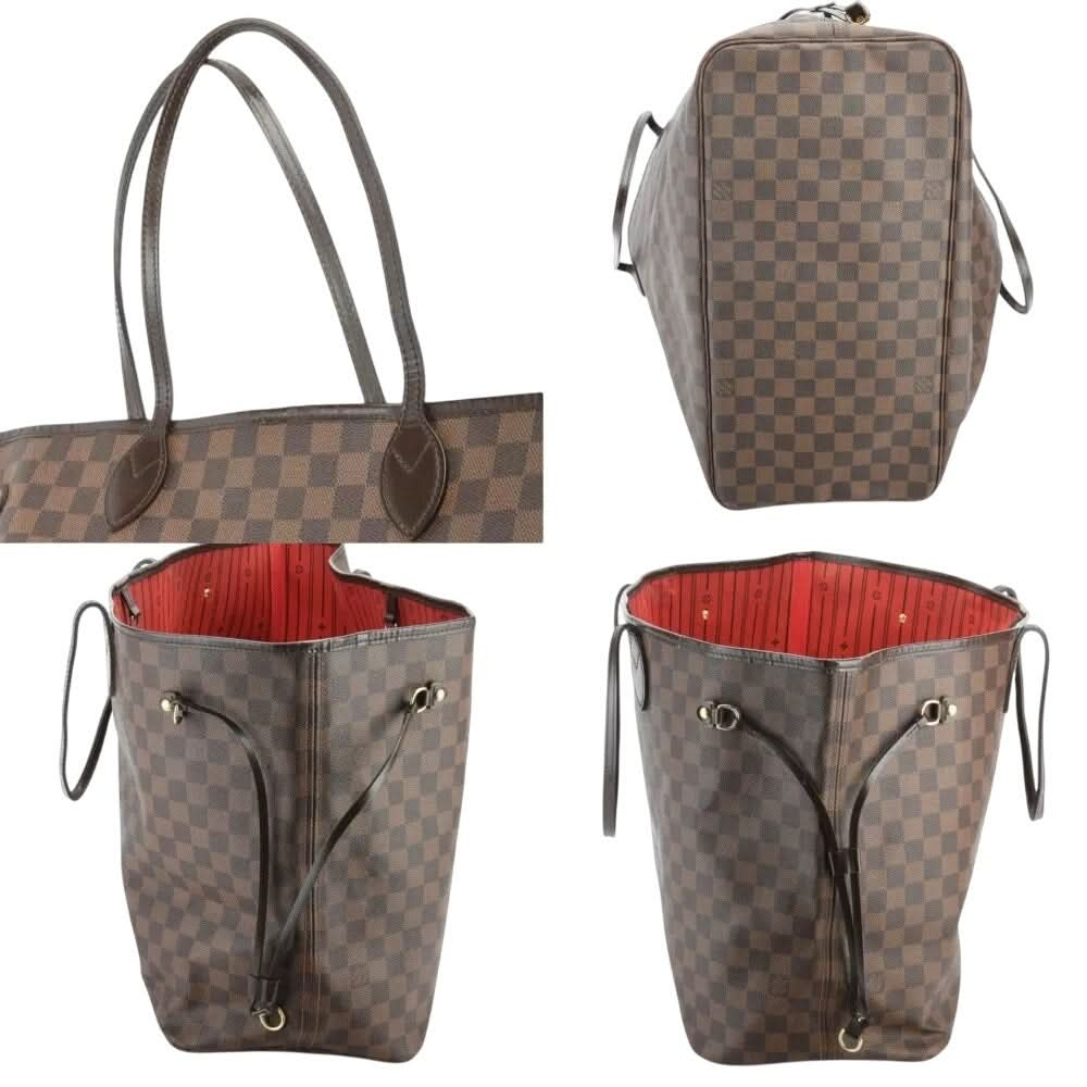 Authentic Louis Vuitton Neverfull GM Damier Ebene Tote Bag