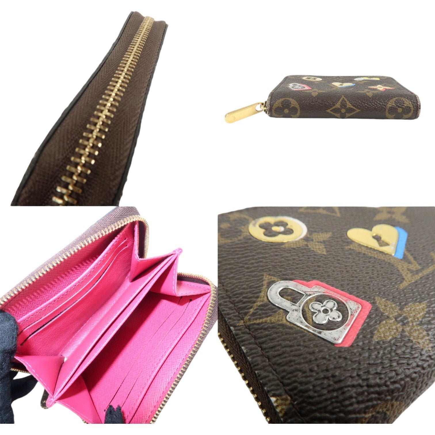 Authentic Louis Vuitton Love Lock Zippy Coin Purse