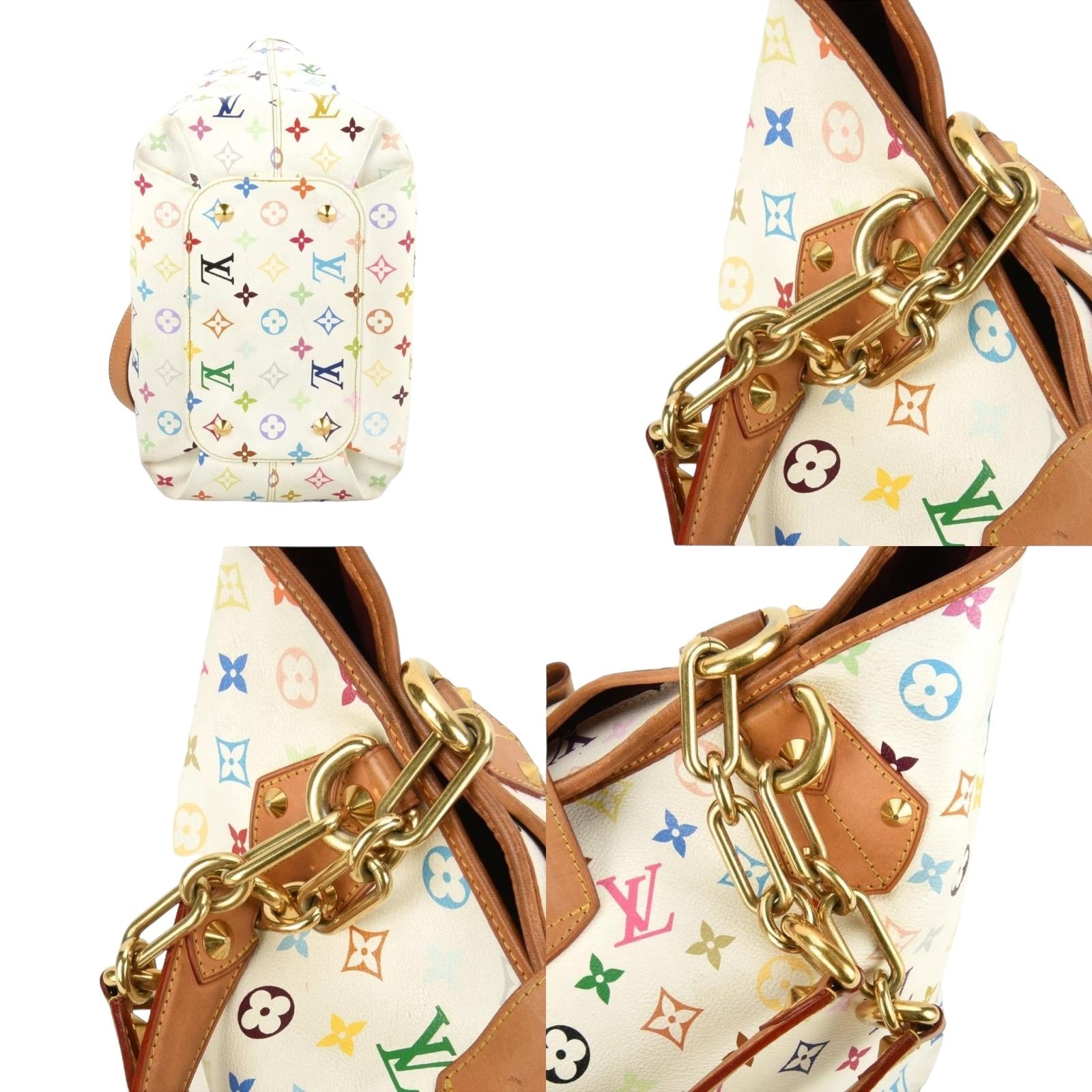 Authentic Louis Vuitton Annie MM Monogram Multicolor Canvas